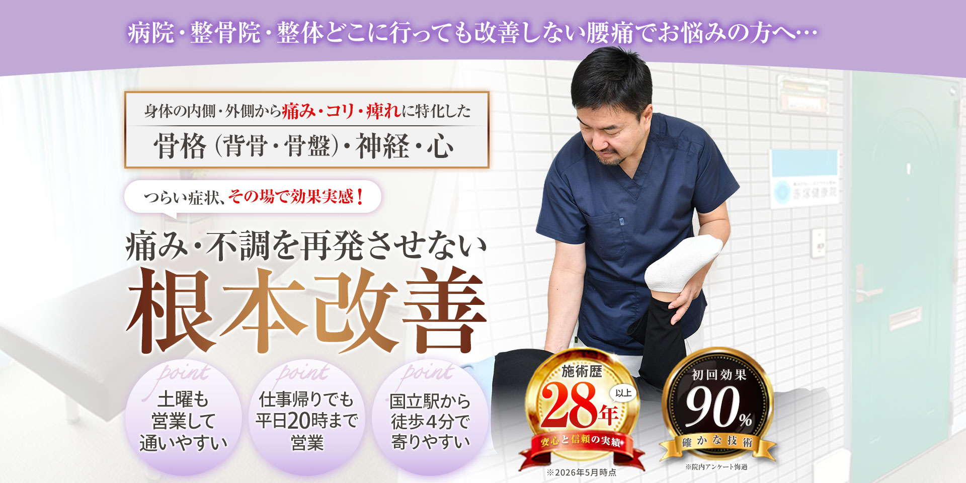 腰痛施術